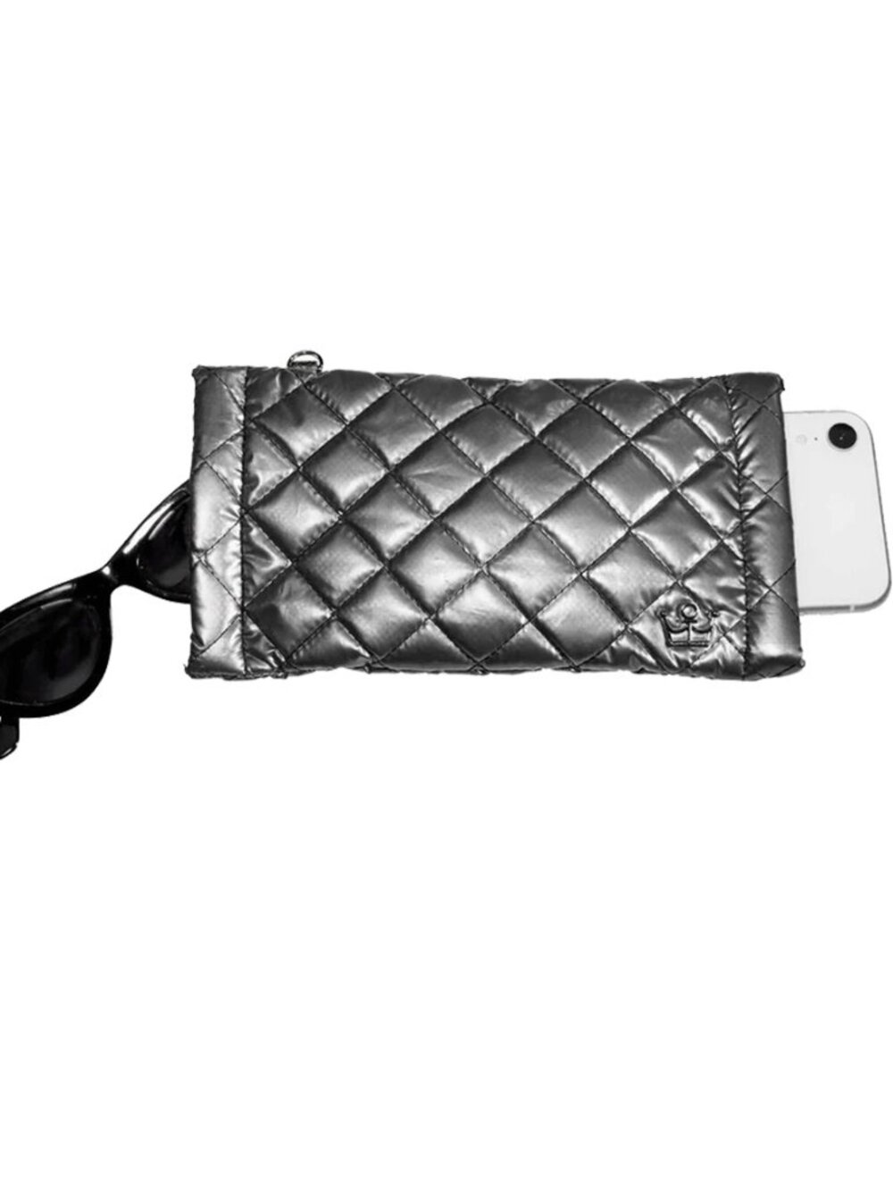 Oliver Thomas 24+7 Double Vision Accessory Case Eyeglass Case Gun Metal Color - Picture 3 of 13
